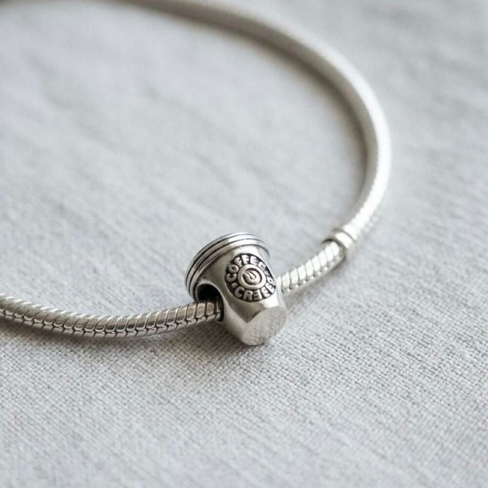 925 Sterling Silver Coffee Cup Charm